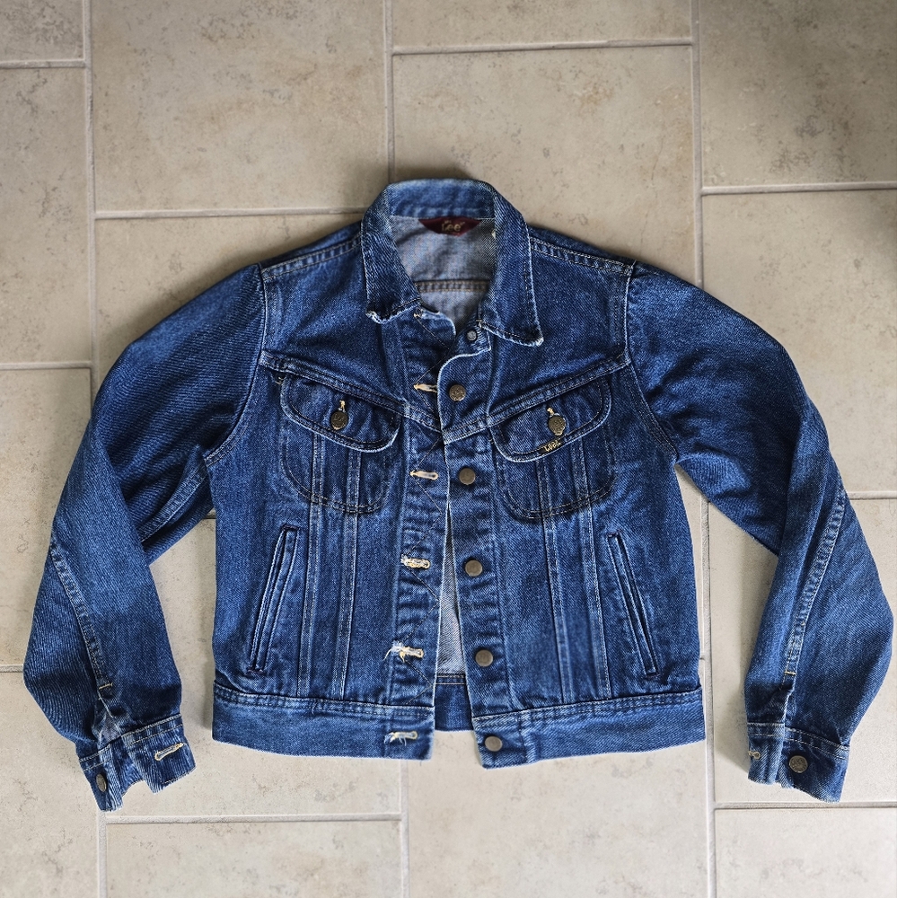 Vintage Ms. Lee Made in the USA Denim Jean Jacket With Union Tag